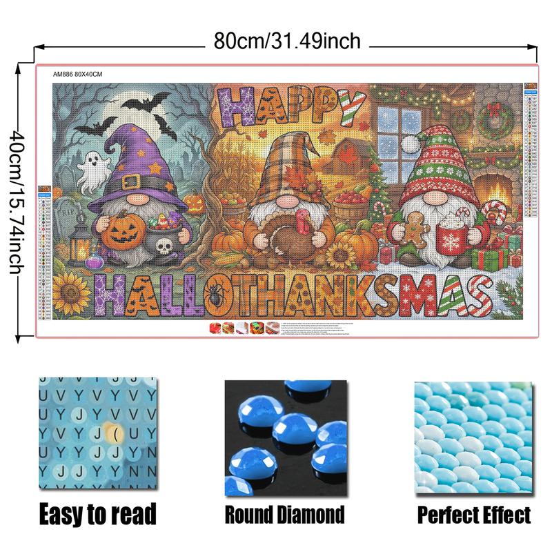Hallothanksmas Gnome Diamond Painting Kit™